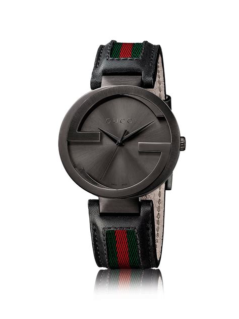 gucci interlocking g pvd watch black|Gucci color changing watch.